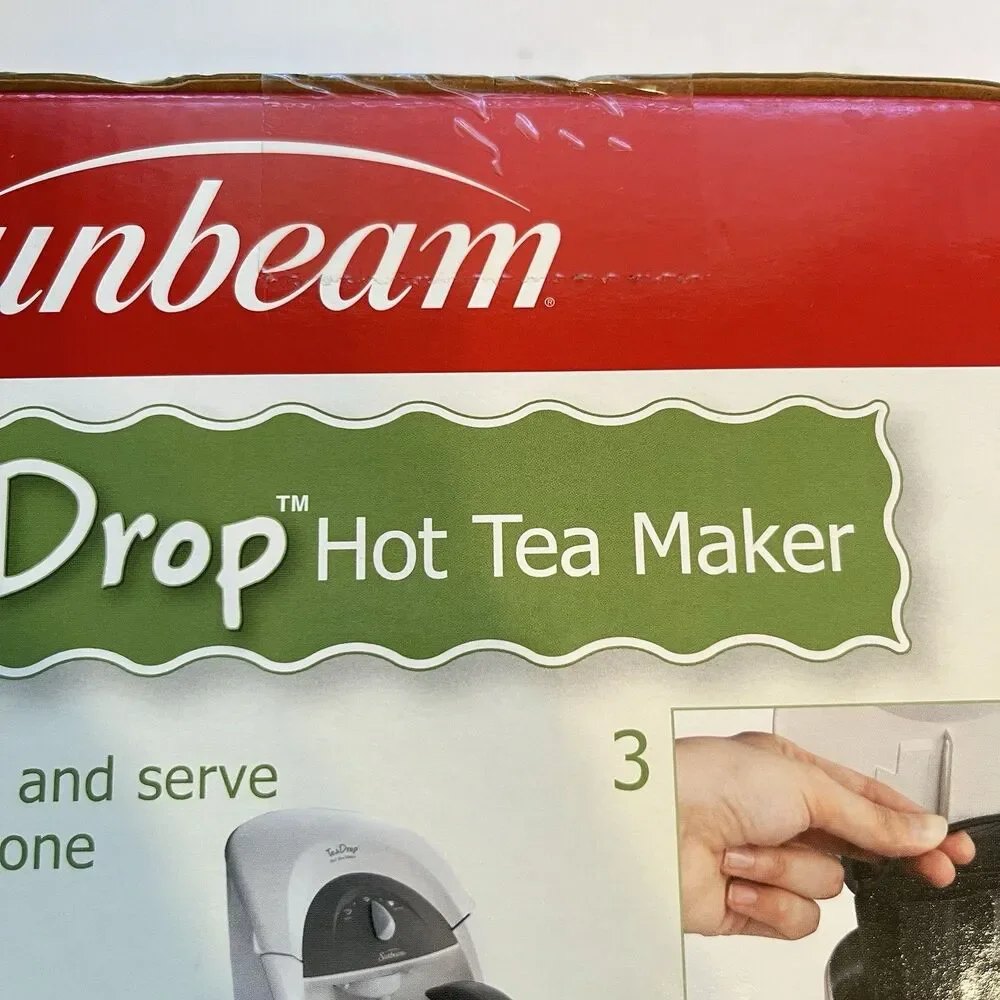 Sunbeam Tea Drop Hot Tea Maker The All-In-One Steeping HTM3 New Sealed In Box